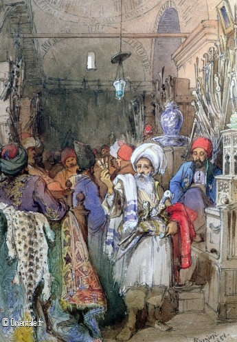 Commerçants dans un Bazar turc - 1851 - Bridgeman Art Commerçants dans un Bazar turc - 1851 - Bridgeman Art