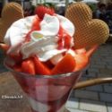 Glace aux fraises