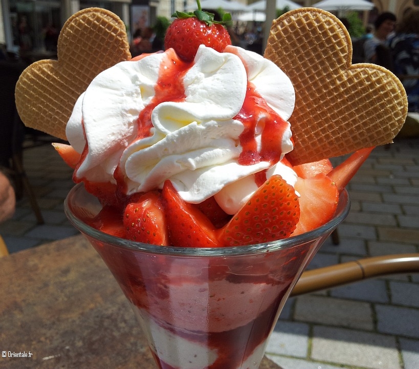 Glace aux fraises Glace aux fraises
