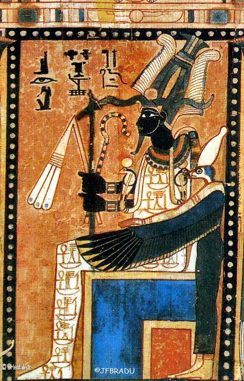 Osiris reprsent avec la peau noire car il est non vivant