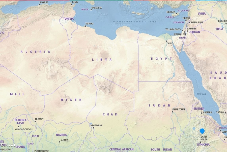 Carte Afrique du Nord et Ethiopie Carte Afrique du Nord et Ethiopie
