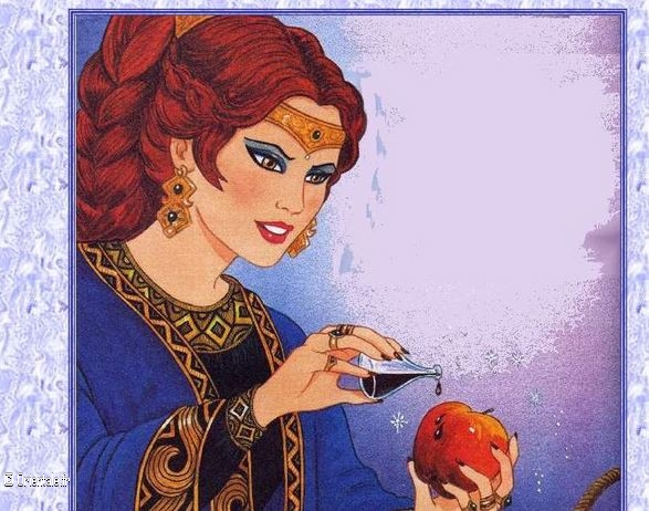 Femme magicienne pomme Femme magicienne pomme