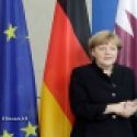 Merkel salue le cheikh Al Thani Merkel salue le cheikh Al Thani