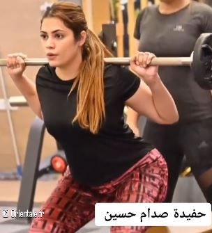 Harrer Hussein en pleine séance de muscu Harrer Hussein en pleine séance de muscu