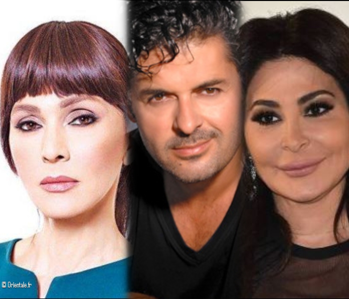 Les artistes libanais Rola Hamadeh, Ragheb Alama et Elissa Les artistes libanais Rola Hamadeh, Ragheb Alama et Elissa