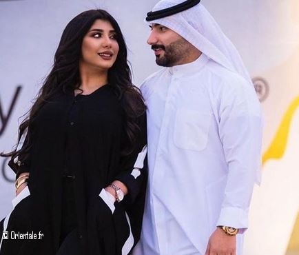 Sarah Al Kandari avec son mari Sarah Al Kandari avec son mari