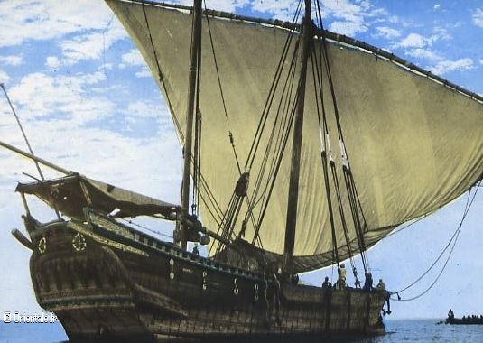 Un bateau ancien d'Oman, proche de l'Arabie Un bateau ancien d'Oman, proche de l'Arabie
