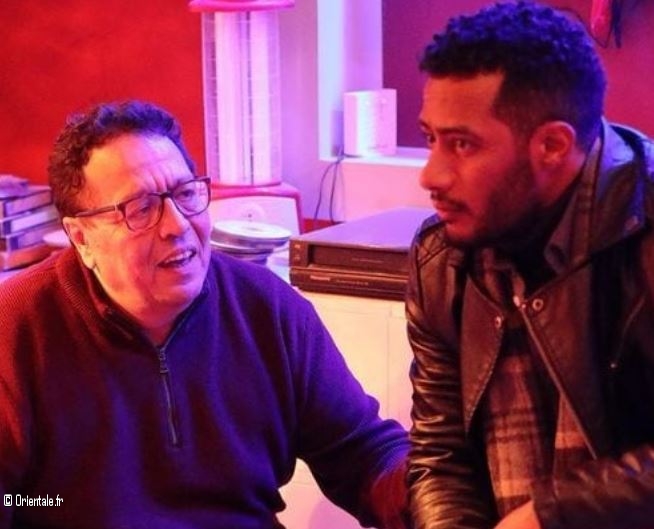 Mohamed Ramadan - à droite - ici avec Mohamed Yassin, un écrivain Mohamed Ramadan - à droite - ici avec Mohamed Yassin, un écrivain