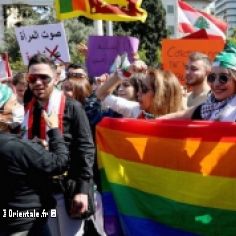 Manifestation en faveur des LGBTQ+, au Liban