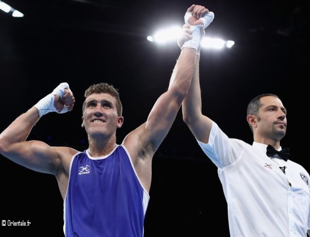 Match de boxe en Algérie pour les qualifications aux Jeux Olympiques Match de boxe en Algérie pour les qualifications aux Jeux Olympiques