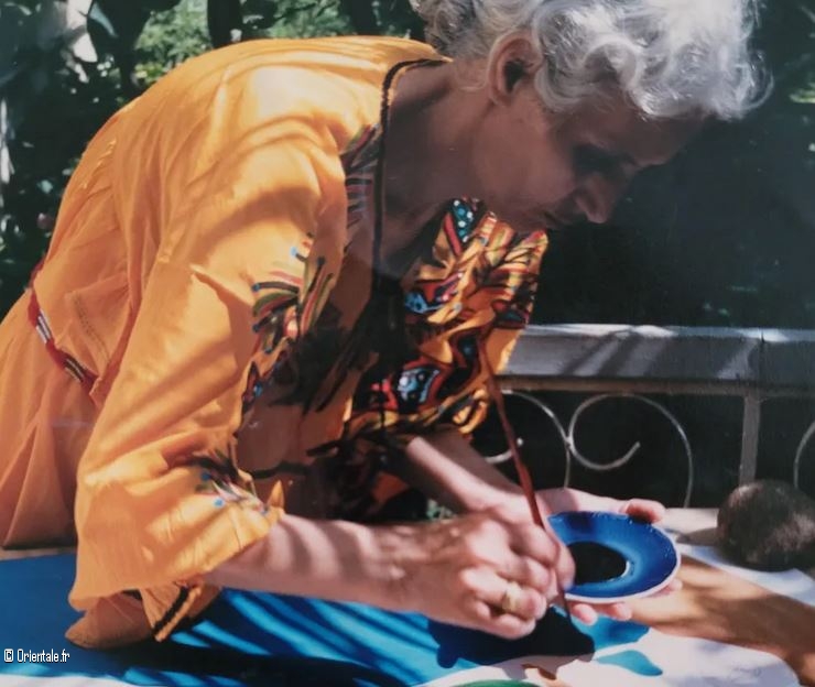 BAYA dans son atelier à Blida en 1998 BAYA dans son atelier à Blida en 1998