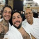 Ahmed El Fishawy ( g.), un inconnu et Ayman Youssef (  d.)