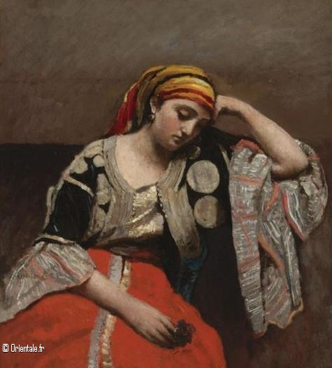 Jean-Baptiste Camille Corot, Juive d'Alger (Peinture) Jean-Baptiste Camille Corot, Juive d'Alger (Peinture)