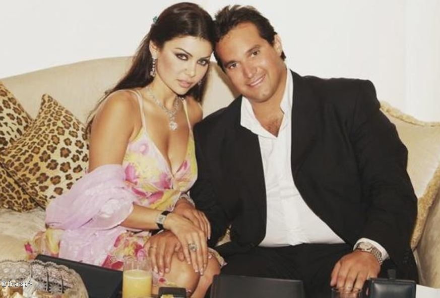 Haïfa Wehbe et l'homme d'affaires saoudien Tarek al Jafali Haïfa Wehbe et l'homme d'affaires saoudien Tarek al Jafali