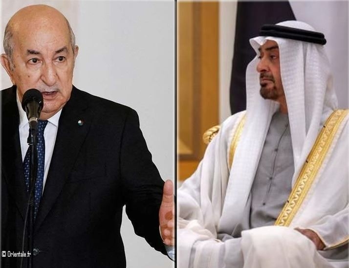 Abdel Majid Tebboune et Mohammed Ben Zayed Abdel Majid Tebboune et Mohammed Ben Zayed