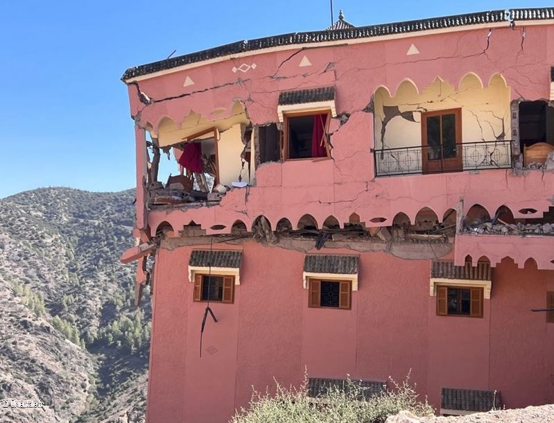 A Marrakech, ce bâtiment menace à tout moment de s'effondrer A Marrakech, ce bâtiment menace à tout moment de s'effondrer