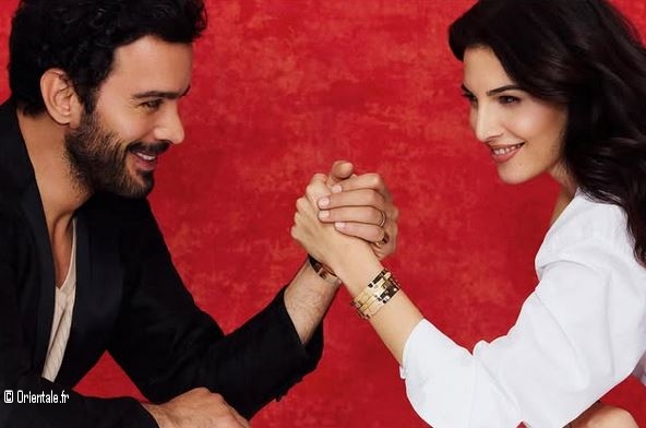 Barış Arduç et Razane Jammal en couverture de Harpers Bazaar Barış Arduç et Razane Jammal en couverture de Harpers Bazaar
